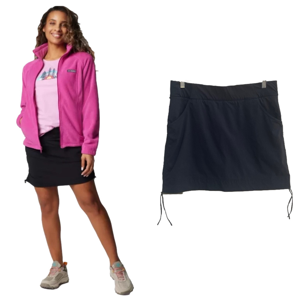 NWOT Columbia Women's Anytime Casual Skort Black Size Large Athleisure